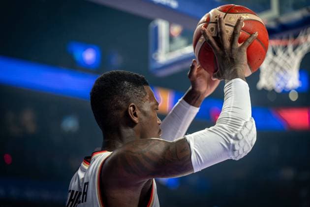 Basketball Okinawa 29.08.2023 FIBA Basketball World Cup 2023 Weltmeisterschaft der Männer Deutschland (GER) - Finnland (FIN) Dennis Schröder Schroeder (Deutschland, No.17) Schröder Schroder