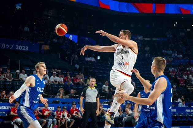 Basketball Okinawa 29.08.2023 FIBA Basketball World Cup 2023 Weltmeisterschaft der Männer Deutschland (GER) - Finnland (FIN) Johannes Voigtmann (Deutschland, No.07)
