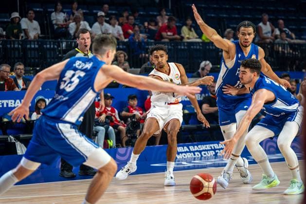 Basketball Okinawa 29.08.2023 FIBA Basketball World Cup 2023 Weltmeisterschaft der Männer Deutschland (GER) - Finnland (FIN) Maodo Lo (Deutschland, No.04)
