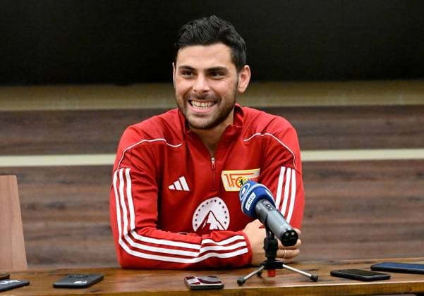 Sport Bilder des Tages Fussball, Herren, Saison 2023 2024, 1. Bundesliga, 1. FC Union Berlin, öffentliches Training, Kevin Volland (1. FC Union), 29.08. 2023, *** Football, men, season 2023 2024, 1 Bundesliga, 1 FC Union Berlin, public training, Kevin Volland 1 FC Union , 29 08 2023, Copyright: xMatthiasxKochx