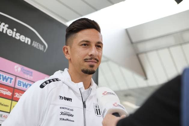 SOCCER - UEFA EL, Zrinjski vs LASK, preview LINZ,AUSTRIA,30.AUG.23 - SOCCER - UEFA Europa League, qualification, HSK Zrinjski Mostar vs Linzer ASK, preview, departure LASK. Image shows Robert Zulj (LASK).  GEPAxpictures xMathiasxMandl