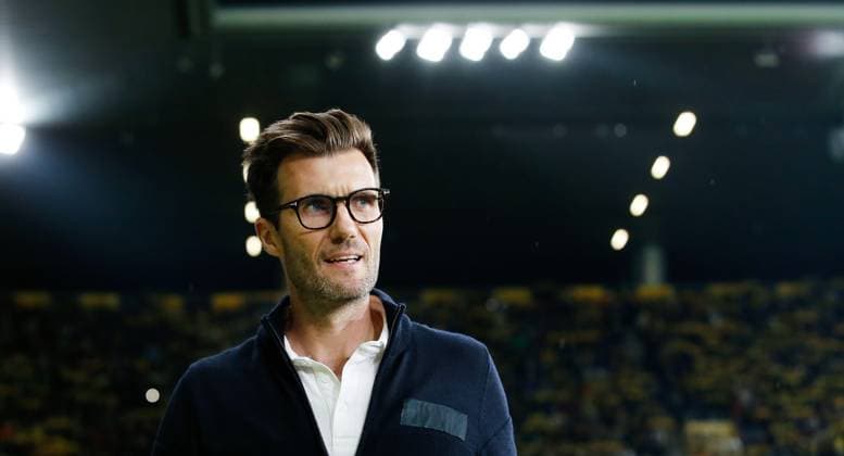 Young Boys - Maccabi Haifa Trainer Raphael Wicky (Young Boys) 29.08. 2023 Wankdorf Stadion Bern , SCHWEIZ, Saison 2023 2024 Fussball UEFA Champions League Qualifikation Rueckspiel BSC Young Boys Bern - Maccabi Haifa Trainer Raphael Wicky (Young Boys)