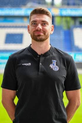 Physiotherapeut Danijel Barukcic ( MSV Duisburg ). GER, Fussball, MSV Duisburg Frauen Teampraesentation Saison 2023 24, 28.08.2023 DFL DFB REGULATIONS PROHIBIT ANY USE OF PHOTOGRAPHS AS IMAGE SEQUENCES AND OR QUASI-VIDEO GER, Fussball, MSV Duisburg Frauen Teampraesentation Saison 2023 24, 28.08.2023 Duisburg Copyright: xEibner-Pressefoto ThomasxThienelx EP_TTL