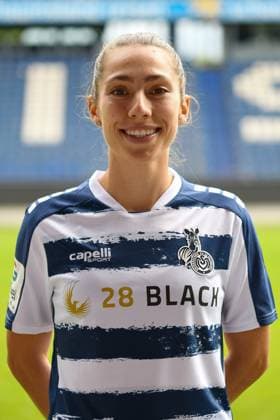Julia Kappenberger ( MSV Duisburg Frauen ). GER, Fussball, MSV Duisburg Frauen Teampraesentation Saison 2023 24, 28.08.2023 DFL DFB REGULATIONS PROHIBIT ANY USE OF PHOTOGRAPHS AS IMAGE SEQUENCES AND OR QUASI-VIDEO GER, Fussball, MSV Duisburg Frauen Teampraesentation Saison 2023 24, 28.08.2023 Duisburg Copyright: xEibner-Pressefoto ThomasxThienelx EP_TTL