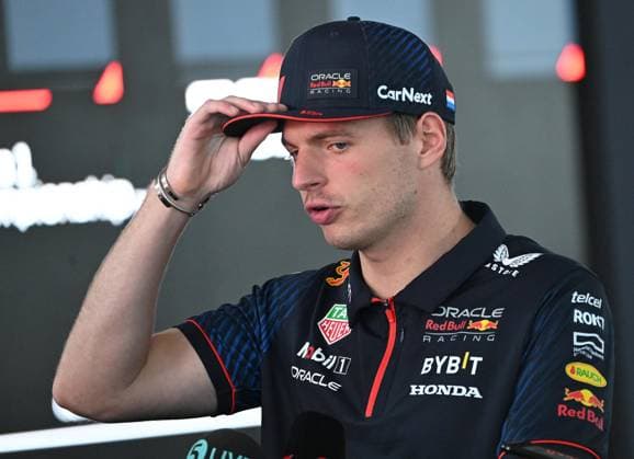 August 31, 2023, Monza, Italy: Dutch driver Max Verstappen of Red Bull Racing gestures durng a press meeting at the Autodromo Nazionale Monza race track in Monza, Italy, 31 August 2023. The Formula 1 Grand Prix of Italy is held on 3 September 2023. ANSA DANIEL DAL ZENNARO ITALY FORMULA 1  - ZUMAa110 20230831_zaf_a110_058 Copyright: xDanielxDalxZennarox