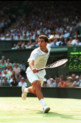 PETE SAMPRAS Professional Tennis Player From USA. (Seen at the 1995 Wimbledon Tennis Championships) COMPULSORY CREDIT: UPPA Photoshot Photo UGL 009812 I-35 09.07.1995 PETE SAMPRAS Professional Tennis Player From USA. (Seen at the 1995 Wimbledon Tennis Championships) COMPULSORY CREDIT: Talking Photoshot Photo UGL 009812 I-35 09.07.1995, Credit:Photoshot Avalon United Kingdom  Copyright: xPhotoshotx xAvalonx 0501804126