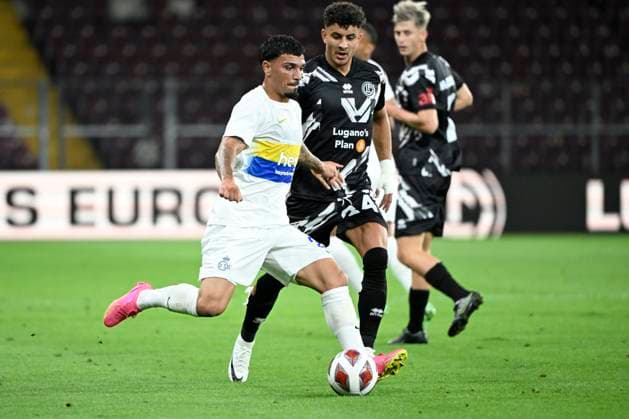 FC Lugano v Royal Union Saint-Gilloise - UEFA Europa League GENEVE, SWITZERLAND - AUGUST 31 : Puertas Castro Cameron midfielder of Union St-Gilloise during the UEFA Europa League Play-offs 2nd leg match between FC Lugano and Royal Union Saint-Gilloise on August 31, 2023 in Geneve, Switzerland, 31 08 2023 Geneve Switzerland  Copyright: xVincentxKalutx