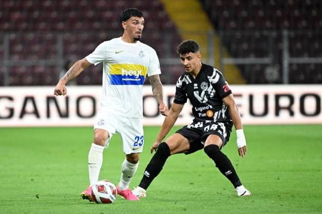 FC Lugano v Royal Union Saint-Gilloise - UEFA Europa League GENEVE, SWITZERLAND - AUGUST 31 : Puertas Castro Cameron midfielder of Union St-Gilloise during the UEFA Europa League Play-offs 2nd leg match between FC Lugano and Royal Union Saint-Gilloise on August 31, 2023 in Geneve, Switzerland, 31 08 2023 Geneve Switzerland  Copyright: xVincentxKalutx
