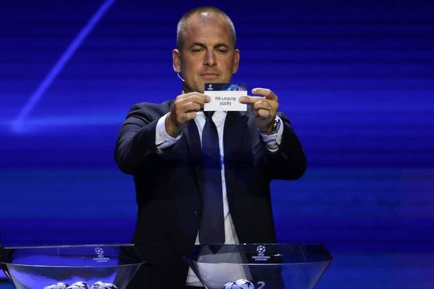 Monte Carlo, Monaco, 31st August 2023. Former England, Chelsea and West Ham player Joe Cole pulls out RB Leipzig from the pot during the draw of the UEFA European Club Football Season Kick Off - Monaco. Picture date: 31st August 2023. Picture credit should read: Jonathan Moscrop Sportimage EDITORIAL USE ONLY. No use with unauthorised audio, video, data, fixture lists, club league logos or live services. Online in-match use limited to 120 images, no video emulation. No use in betting, games or single club league player publications. SPI-2544-0050