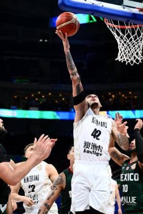 Isaac Fotu (NZL), AUGUST 31, 2023 - Basketball - FIBA World Cup 2023 - Classification Round 17-32 Group N between New Zealand 100-108 Mexico at Mall of Asia Arena, Manila, Philippines. Noxthirdxpartyxsales  (227751483)