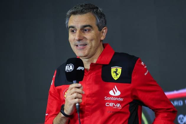 Enrico Gualtieri Scuderia Ferrari Technical Director Power Unit, portrait, engine Scuderia Ferrari SF-23, mechanical detail during the 2023 Formula 1 Pirelli Grand Premio d™Italia Grand Prix, 14th round of the 2023 Formula One World Championship, WM, Weltmeisterschaft from September 1 to 3, 2023 on the Autodromo Nazionale di Monza, in Monza, Italy - F1 - ITALIAN GRAND PRIX 2023 DPPI Panoramic  00123032_EAR36816.JPG