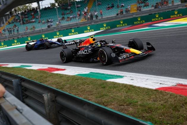 11 Sergio Perez (MEX, Oracle Red Bull Racing), F1 Grand Prix of Italy at Autodromo Nazionale Monza on September 1, 2023 in Monza, Italy. (Photo by HOCH ZWEI) Monza Italy
