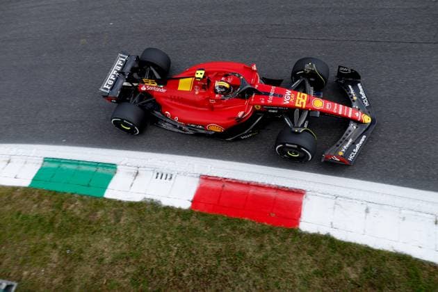 55 Carlos Sainz (ESP, Scuderia Ferrari), F1 Grand Prix of Italy at Autodromo Nazionale Monza on September 1, 2023 in Monza, Italy. (Photo by HOCH ZWEI) Monza Italy