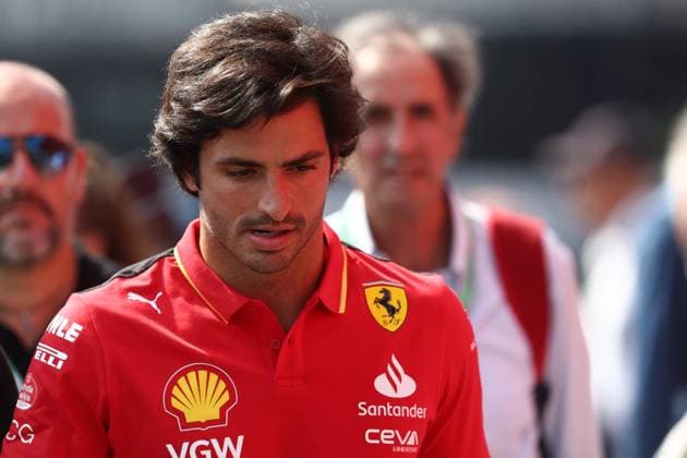 F1 Gran Prix of Italy Carlos Sainz of Scuderia Ferrari in the paddock during practice ahead of the F1 Grand Prix of Italy at Autodromo Nazionale on September 1, 2023 Monza, Italy. Monza Autodromo Nazionale Italy Copyright: xMarcoxCanonierox