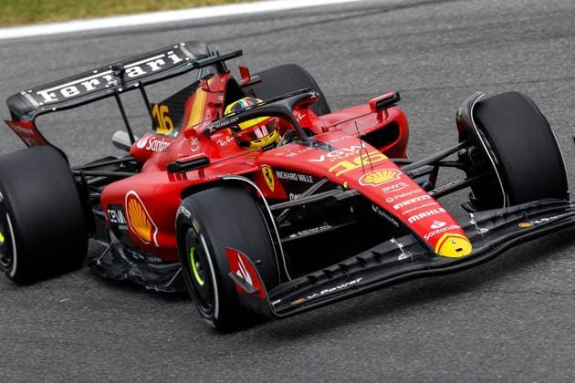 16 Charles Leclerc (MCO, Scuderia Ferrari), F1 Grand Prix of Italy at Autodromo Nazionale Monza on September 1, 2023 in Monza, Italy. (Photo by HOCH ZWEI) Monza Italy