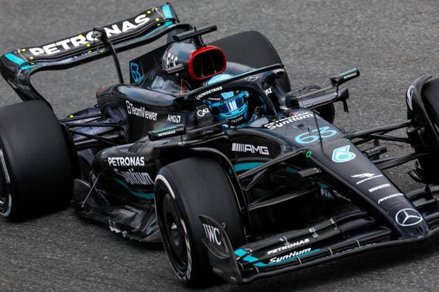 63 George Russell (GBR, Mercedes-AMG Petronas F1 Team), F1 Grand Prix of Italy at Autodromo Nazionale Monza on September 1, 2023 in Monza, Italy. (Photo by HOCH ZWEI) Monza Italy