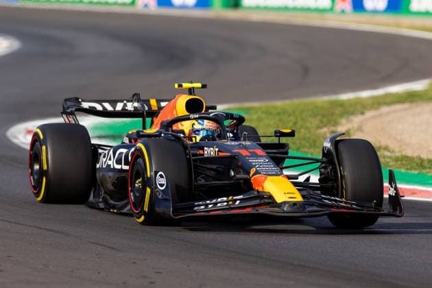MONZA, ITALY - SEPTEMBER 01: Red Bull Racing driver Sergio Perez (11) of Mexico during practice for the F1 Italian Grand Prix on Friday, September 1, 2023 at the Autodromo Nazionale Monza in Monza, Italy. (Photo by Bob Kupbens Icon Sportswire) AUTO: SEP 01 F1 Italian Grand Prix EDITORIAL USE ONLY Icon230901228