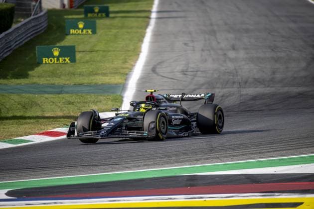 Monza - 01-09-2023, Circuit Monza, Lewis Hamilton at the Formula 1 Italy Grand Prix 2023 Friday Formula 1 Italy Grand Prix 2023 Friday  x22162137x Copyright: