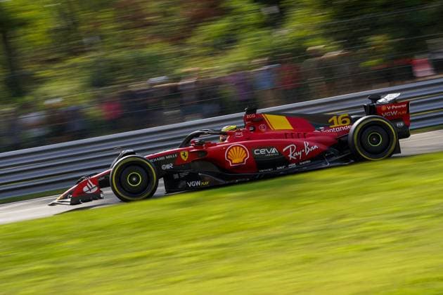 F1 Grand Prix of Italy - Practice Charles Leclerc of Monaco driving the (16) Scuderia Ferrari SF-23 Ferrari during the Formula 1 Pirelli Gran Premio d Italia 2023 on September 1st, 2023 in Monza, Italy. Monza Italia  Copyright: xAlessioxMorgesex originalFilename:morgese-formula1230901_npNR9.jpg