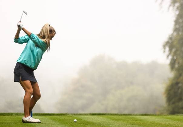 2023 KPMG Women s Irish Open, Dromoland Castle, Clare 2 9 2023 Ireland™s Emma Fleming tees off from the 7th Emma Fleming tees off from the 7th 2 9 2023  Copyright: x INPHO BenxBradyx BB1_7774