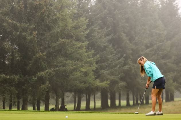 2023 KPMG Women s Irish Open, Dromoland Castle, Clare 2 9 2023 Ireland™s Emma Fleming makes a par on the 6th Emma Fleming makes a par on the 6th 2 9 2023  Copyright: x INPHO BenxBradyx BB1_7779
