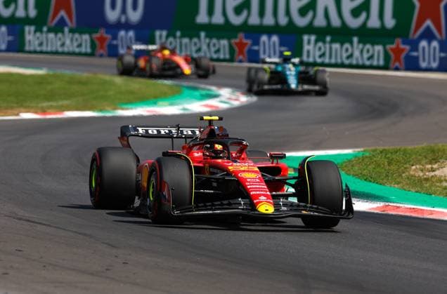 55 Carlos Sainz (ESP, Scuderia Ferrari), F1 Grand Prix of Italy at Autodromo Nazionale Monza on September 2, 2023 in Monza, Italy. (Photo by HOCH ZWEI) Monza Italy
