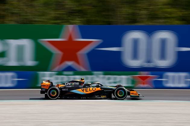4 Lando Norris (GBR, McLaren F1 Team), F1 Grand Prix of Italy at Autodromo Nazionale Monza on September 2, 2023 in Monza, Italy. (Photo by HOCH ZWEI) Monza Italy