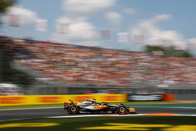 4 Lando Norris (GBR, McLaren F1 Team), F1 Grand Prix of Italy at Autodromo Nazionale Monza on September 2, 2023 in Monza, Italy. (Photo by HOCH ZWEI) Monza Italy