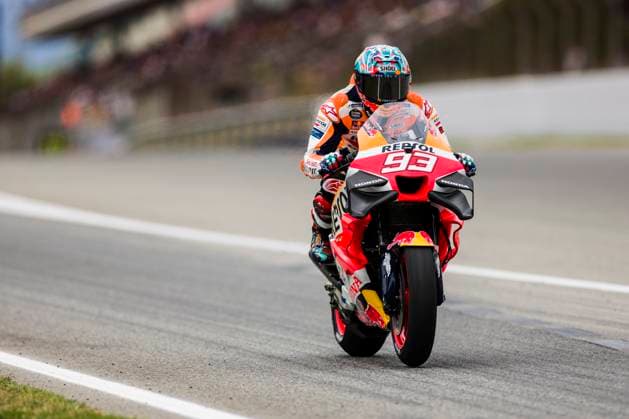 2nd September 2023; Circuit de Barcelona, Barcelona, Catalonia, Spain; 2023 MotoGP of Catalunya Qualifying Day: Marc Marquez of the Repsol Honda Team in action during the Gran Premi Monster Energy de Catalunya  ActionPlus12549672 PabloxGuillen