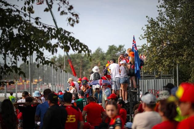 Formula 1 World Championship, WM, Weltmeisterschaft 2023 Italian GP, Monza 31 August-3 September 2023 Public Tifosi Fan Grandstand during the Italian GP, Monza 31 August-3 September 2023 Formula 1 World championship 2023. - -  Copyright: xIPAxSport ABACAx BRIPASport20230903_282 IPAxSport ABACAx BRIPASport20230903_282
