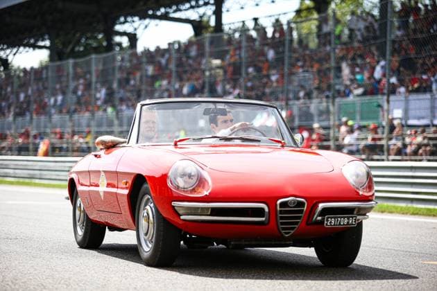 Italy, Monza, 03.09.2023, Autodromo di Monza, F1 Grand Prix of Italy - Race, Kevin Magnussen of Denmark and Haas F1 during the drivers parade Monza Autodromo di Monza Monza Italy