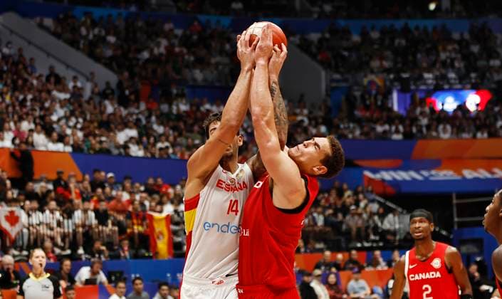 Partido de la Copa Mundial de Baloncesto entre Espana y Canada. FIBA Basketball World Cup match between Spain and Canada. ÃNGELxRIVERO  ecommerceFotos eCommerce2-140554780