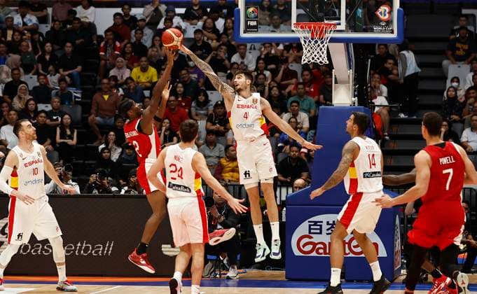 Partido de la Copa Mundial de Baloncesto entre Espana y Canada. FIBA Basketball World Cup match between Spain and Canada. ÃNGELxRIVERO  ecommerceFotos eCommerce2-140554981