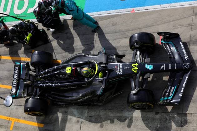 44 Lewis Hamilton (GBR, Mercedes-AMG Petronas F1 Team), F1 Grand Prix of Italy at Autodromo Nazionale Monza on September 3, 2023 in Monza, Italy. (Photo by HOCH ZWEI) Monza Italy