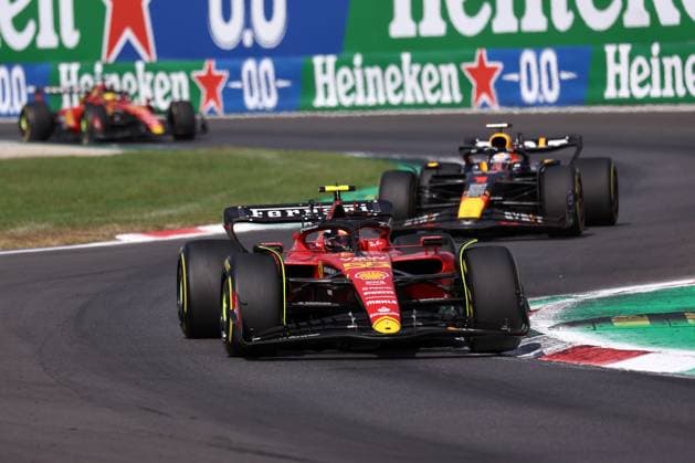 F1 Gran Prix of Italy Carlos Sainz of Scuderia Ferrari during the F1 Grand Prix of Italy at Autodromo Nazionale on September 3, 2023 Monza, Italy. Monza Autodromo Nazionale Italy Copyright: xMarcoxCanonierox
