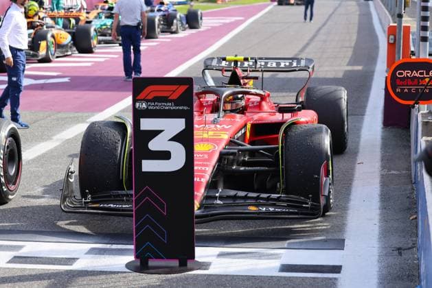 55 Carlos Sainz Jr. (ESP, Scuderia Ferrari, 55), Rennen, Grosser Preis von Italien, Motorsport, Formel 1, Saison 2023, 03.09.2023 ITA, Formel 1, Autodromo Nazionale Monza, 03.09.2023 Monza Copyright: xEibner-Pressefoto Grafx EP_AGF