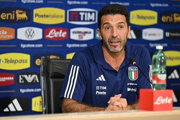 September 4, 2023, Florence, Italy: Head of Italy Delegation Gianluigi Buffon attends a press conference, PK, Pressekonferenz at the Coverciano traning centre near Florence, Florence, Italy, 04 September 2023.ANSA CLAUDIO GIOVANNINI ++ Buffon, metterò il mio mattone per un Italia generosa ++  - ZUMAa110 20230904_zaf_a110_064 Copyright: xClaudioxGiovanninix