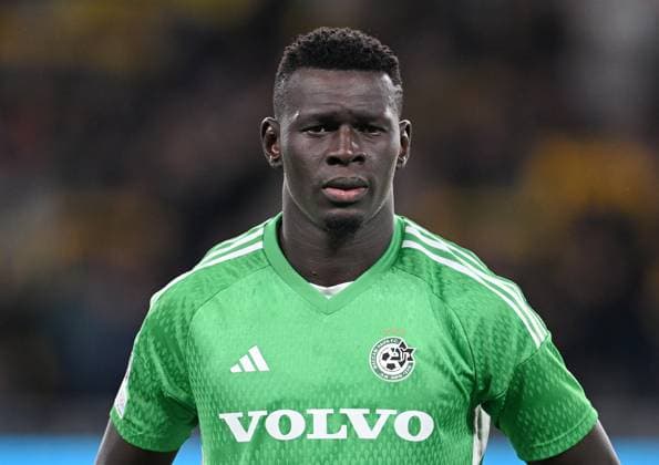 FUSSBALL Champions League Qualifikation Saison 2023 2024 Rueckspiel BSC Young Boys Bern - Maccabi Haifa 29.08.2023 Abdoulaye Seck (Maccabi Haifa) *** FOOTBALL Champions League qualification season 2023 2024 return match BSC Young Boys Bern Maccabi Haifa 29 08 2023 Abdoulaye Seck Maccabi Haifa