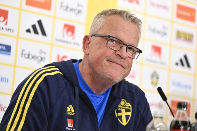 STOCKHOLM 20230904 Förbundskapten Janne Andersson under en pressträff med anledning av herrlandslagets EM-kvalsamling. STOCKHOLM SVERIGE x10060x