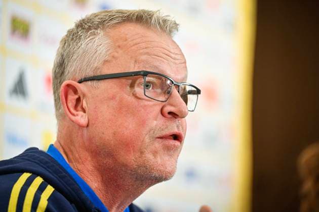 STOCKHOLM 20230904 Förbundskapten Janne Andersson under en pressträff med anledning av herrlandslagets EM-kvalsamling. STOCKHOLM SVERIGE x10060x