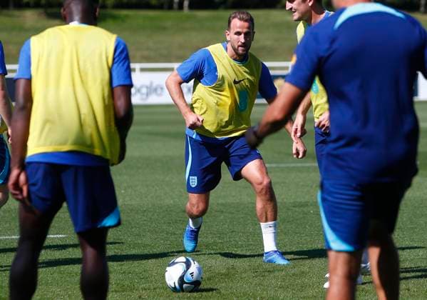 England Mens Training, St Georges Park, Sep 5 2023 Harry Kane (Bayern Munich) during the England Mens Training session at St Georges Park, Burton On Trent on September 5th - Burton Upon Trent England Copyright: xStevexBond PPAUKx PPA-051211