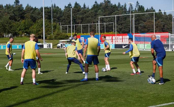 England Mens Training, St Georges Park, Sep 5 2023 England training during the England Mens Training session at St Georges Park, Burton On Trent on September 5th - Burton Upon Trent England Copyright: xStevexBond PPAUKx PPA-051217
