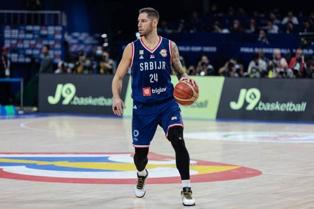 September 5, 2023, Manila, Philippines: Nikola Jovic of Serbia seen in action during the quarterfinals of the FIBA Basketball World Cup 2023 between the Serbia and Lithuania at the Mall of Asia Arena-Manila. Final score: Serbia 87:68 Lithuania. Manila Philippines - ZUMAs197 20230905_aaa_s197_548 Copyright: xNicholasxMullerx