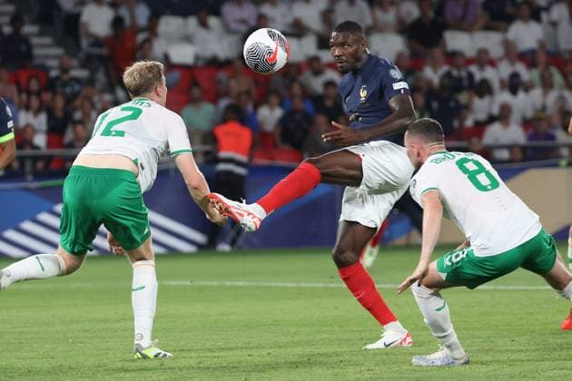 FRANCE - IRLANDE PHOTOPQR LE PARISIEN Le Parisien Arnaud Journois ; PARIS ; 07 09 2023 ; FOOTBALL , PARIS , PARC DES PRINCES , 07 09 2023 , ELIMINATOIRES DU CHAMPIONNAT D EUROPE UEFA EURO, EM, Europameisterschaft,Fussball 2024 EN ALLEMAGNE FRANCE - IRLANDE PHOTO LE PARISIEN ARNAUD JOURNOIS Marcus Thuram - september the 7th 2023 France vs Ireland at Parc des Princes in Paris in the context of qualifying for Euro 2024 PARIS France  Copyright: xPHOTOPQR LExPARISIEN MAXPPPxLexParisienx xArnaudxJournoisx 20230907LPA3431 20230907LPA3431