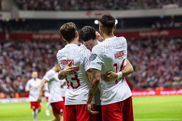 WARSZAWA, 07.09.2023 MECZ 4. KOLEJKA ELIMINACJE DO MISTRZOSTW EUROPY 2024 GRUPA E: POLSKA - WYSPY OWCZE QUALIFICATION FOR UEFA EURO, EM, Europameisterschaft,Fussball 2024 MATCH GROUP E IN WARSAW: POLAND - FAROE ISLANDS NZ ROBERT LEWANDOWSKI GOL RADOSC FOT. ZUZA TWARDOSZ 400mm.pl NEWSPIX.PL --- Newspix.pl POLAND OUT!  0709_ZT__E3A1221