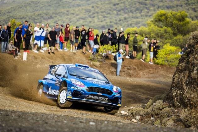 Bilder des Jahres 2023, Sport 09 September Sport Themen der Woche KW36 Sport Bilder des Tages 27 Adrien FOURMAUX (FRA), Alexandre CORIA (FRA), M FORD WORLD RALLY TEAM, FORD Fiesta MkII, RC2, Rally2, action during the Acropolis Rally Greece 2023, 10th round of the 2023 WRC, Motorsport Rallye, WM World Rally Car Championship, from September 7 to 10, 2023 in Lamia, Greece - AUTO - WRC - ACROPOLIS RALLY GREECE 2023 DPPI Panoramic  EKO_AcropolisRally2023_NK_324