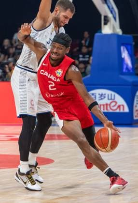 September 8, 2023, Manila, Philippines: FIBA World Cup Basketball semi-Final. Serbia vs Canada. Canadas Shai GILGEOUS-ALEXANDER in action Manila Philippines - ZUMAr144 20230908_zap_r144_005 Copyright: xJaynexRussellx