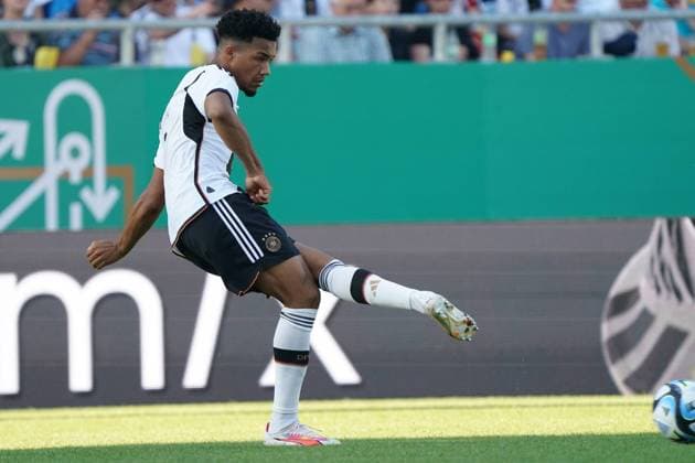 Tan-Kenneth Schmidt (Deutschland U21, U 21 - 08.09.2023: Deutschland U21 vs. Ukraine U21, Ludwigsparkstadion Saarbrücken, Freundschaftsspiel,
