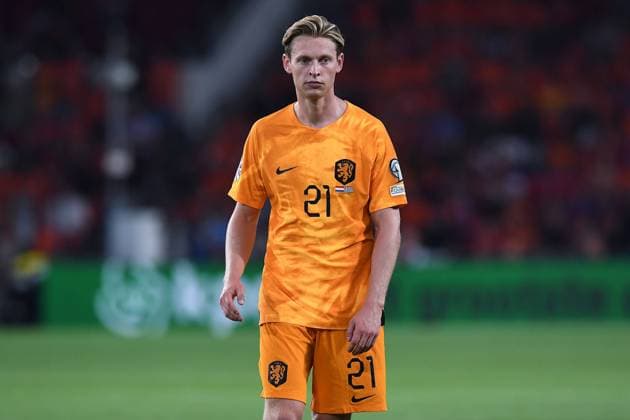 Fußball UEFA European Qualifiers Niederlande - Griechenland am 07.09.2023 im Philips Stadion in Eindhoven Frenkie de Jong ( Niederlande )