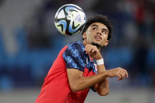 Aiman Dardari (Luxemburg 9) Portrait Fussball, UEFA EM-Qualifikation 2024, Saison 2023-2024, Gruppe J, European Qualifiers 08.09.2023 Luxemburg - Island (Luxembourg vs Iceland) Stade de Luxembourg, Luxemburg